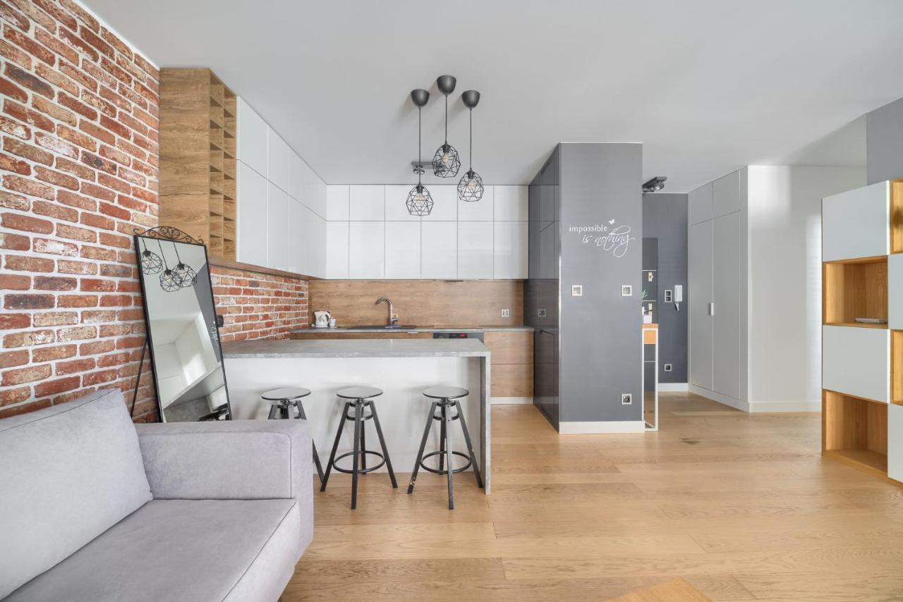 Poznan Grafitowa Modern Apartment Exterior foto